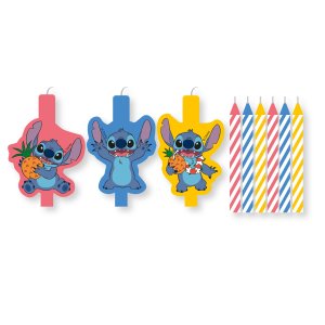 Kakelys - Stitch & Angel - Flerfarget - 2-pakning Kakelys - Stitch & Angel - Flerfarget - 2-pakning