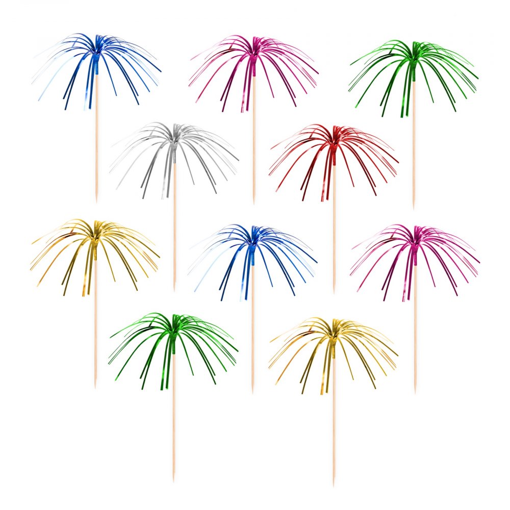 Drikkepinner – Mix – 22 cm – 10 stk – Bar- og drikketilbehør