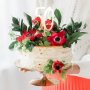 Cake topper - 50 - Gullmetallic