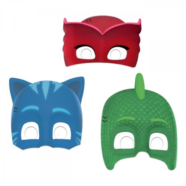 Pappmasker - PJ-maskene - 6-pakning