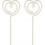 Kaketopper - Hjerter - Gull - 2-pakning Kaketopper - Hjerter - Gull - 2-pakning