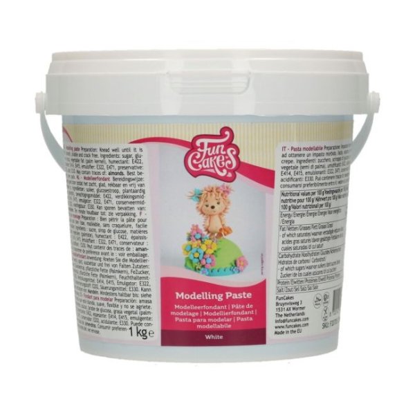 FunCakes Modelleringspasta Hvit 1kg Storpakke FunCakes Modelleringspasta Hvit 1kg Storpakke
