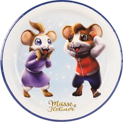 Papptallerken - Mikke Mus og Helium - Fest - 8-pakning Papptallerken - Mikke Mus og Helium - Fest - 8-pakning