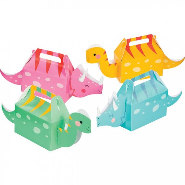 Festbokser - Dinosaur - Pastell - 4-pakning Festbokser - Dinosaur - Pastell - 4-pakning