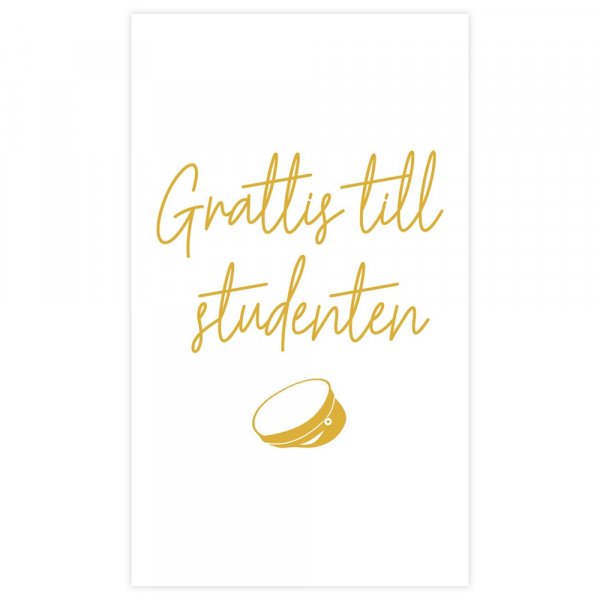 Studentkort - 10 x 17 - Grattis till studenten