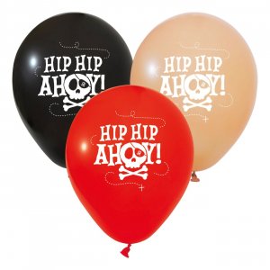 Ballonger - Pirat Hipp Hipp Ahoy - 6-pakning Ballonger - Pirat Hipp Hipp Ahoy - 6-pakning