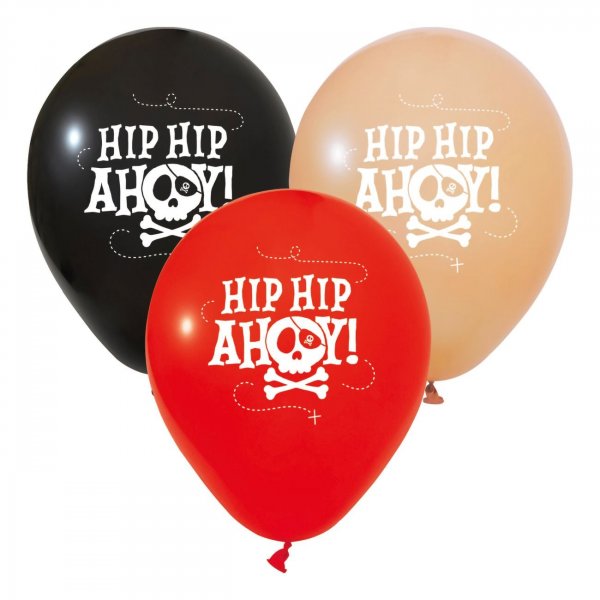 Ballonger - Pirat Hipp Hipp Ahoy - 6-pakning Ballonger - Pirat Hipp Hipp Ahoy - 6-pakning