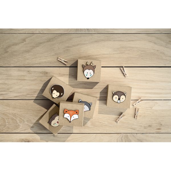 Mini klesklyper - Naturlige - 20-pakning Mini klesklyper - Naturlige - 20-pakning