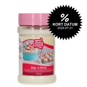 Dip 'n Dryp-kakeglasur hvit *Kort dato* Dip 'n Dryp-kakeglasur hvit *Kort dato*