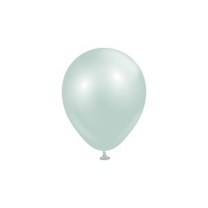 Miniballonger ensfargede - Premium 13 cm - Aura Ice Mint - 25-pakning