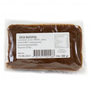 Marsipan - 500g - Brun