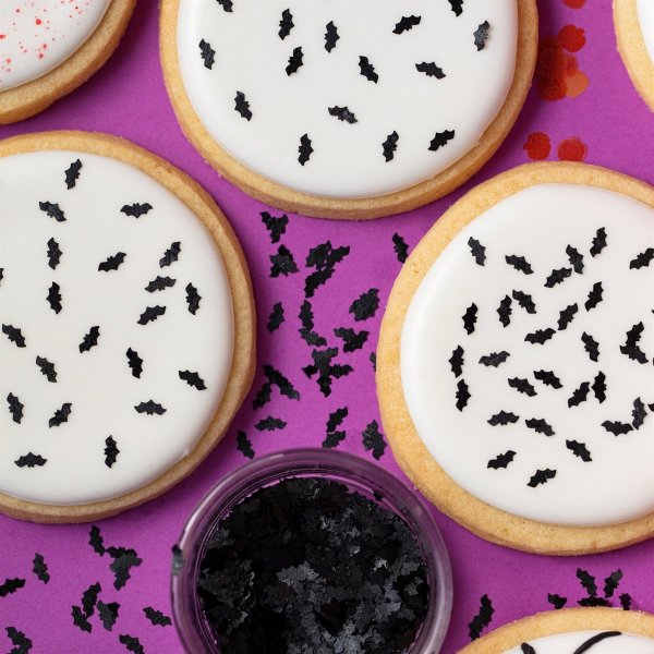 Dekorativt strøssel - Glitter - Halloween - Flaggermus - PME Dekorativt strøssel - Glitter - Halloween - Flaggermus - PME