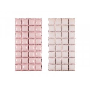 Bakgrunn - Folieballonger - Rosa - 55x110 cm