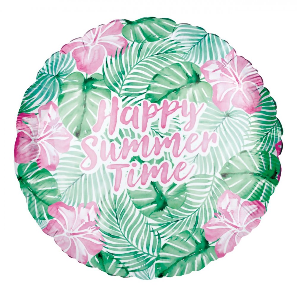Folieballong God sommer – 45 cm – Rund, Folieballonger, Ballonger