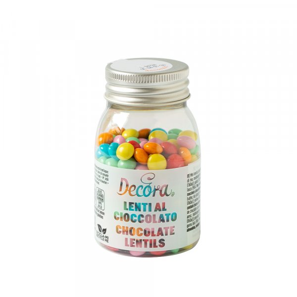 Melkesjokoladeperler/linser - Assorterte farger - 80 g Melkesjokoladeperler/linser - Assorterte farger - 80 g