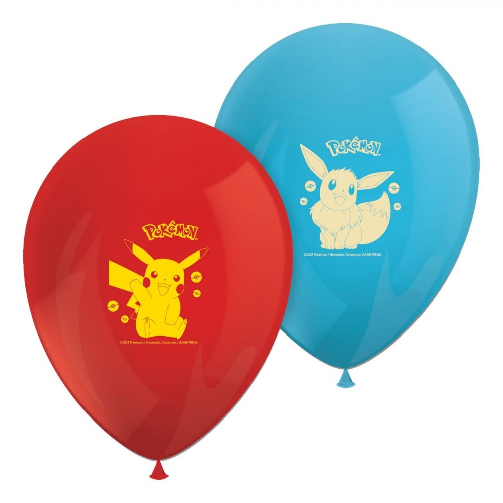 Ballonger – Pokémon – 8-pakning – Ballonger med trykk, Ballonger