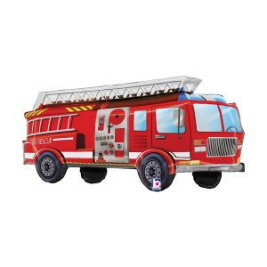 Folieballong - Brannbil - Rød - Form - 62 cm Folieballong - Brannbil - Rød - Form - 62 cm