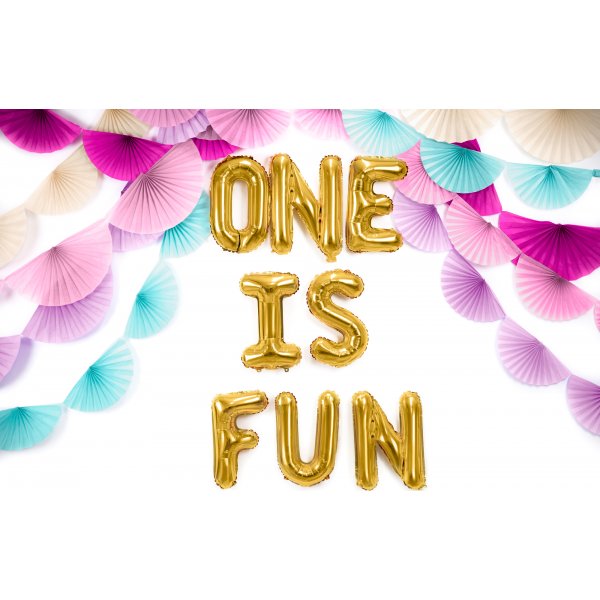 Bokstavballonger - Gull - 35 cm