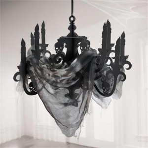 Lysekrone - Med stoff - 57,5 cm