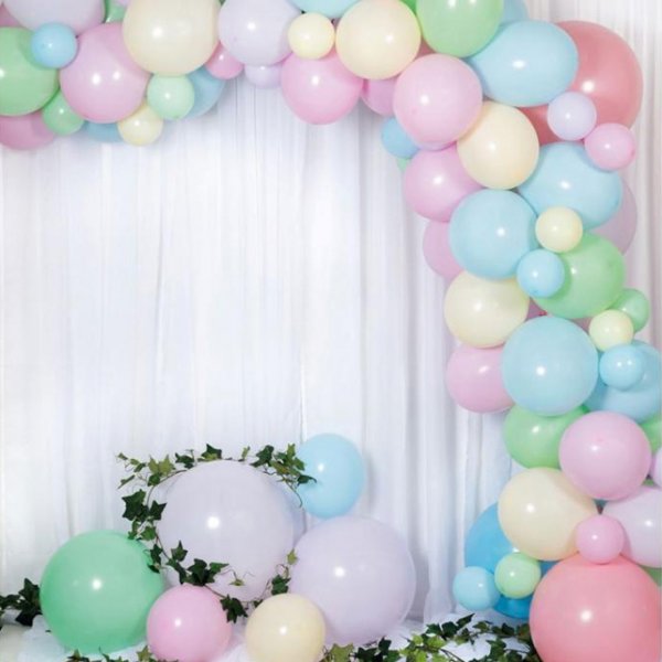 Ballongbue - 5m - Pasteller Ballongbue - 5m - Pasteller