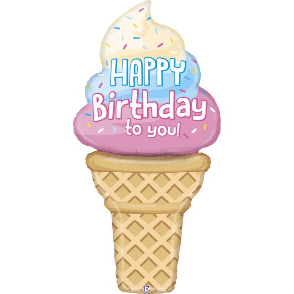 Folieballong - 152 cm - Ice Cream