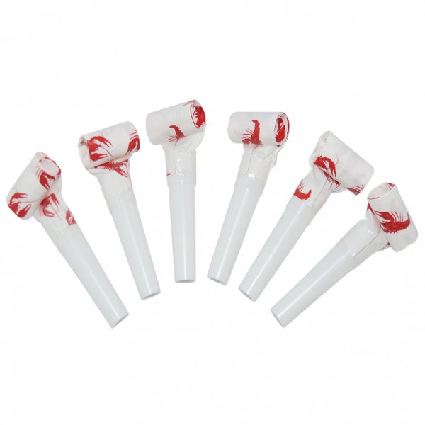 Festsugerør - Krabbestykke - 6-pakning Festsugerør - Krabbestykke - 6-pakning