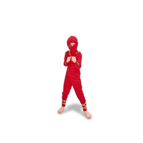 Ninja Rød - Kostyme Ninja Rød - Kostyme