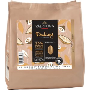 Hvit sjokolade - Dulcey karamellisert - 1 kg - Valrhona