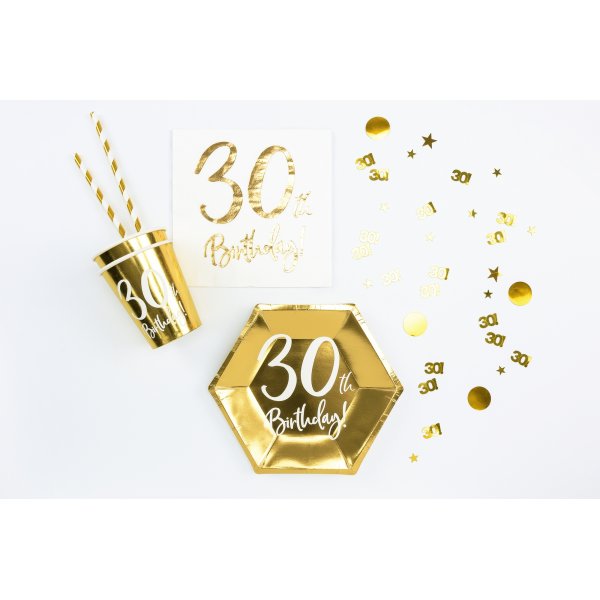 Konfetti - 30 - Gull