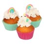 Sukkerdekorasjoner - Enhjørninger og Regnbuer - FunCakes - 12 stk Sukkerdekorasjoner - Enhjørninger og Regnbuer - FunCakes - 12 stk