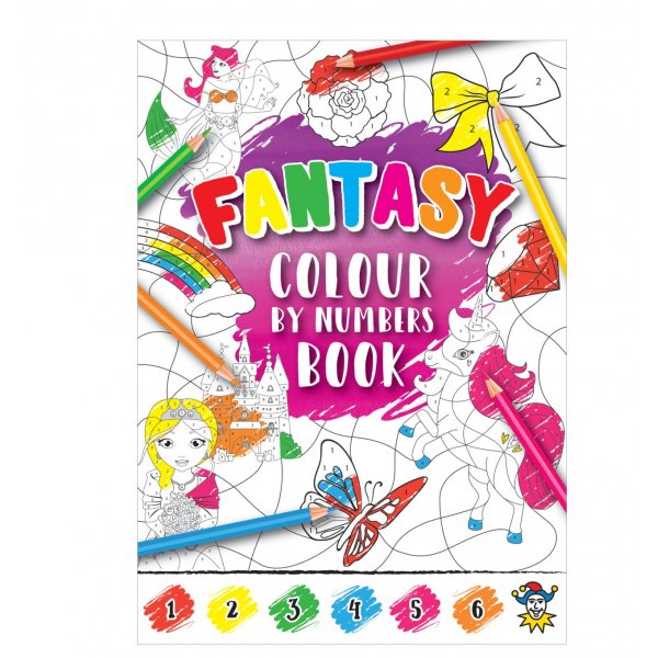 Liten fargeleggingsbok - Enhj�rning, prinsesser, hester - 1 stk.