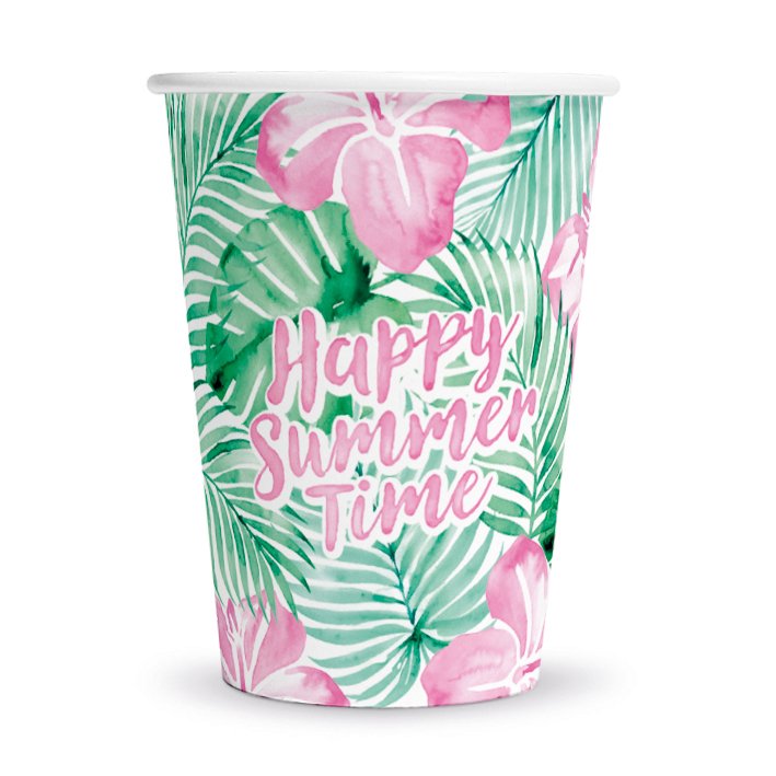 Pappkrus – God sommertid – 210 ml – 8-pakning – Papirkopper, Borddekking