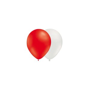 Ballonger - Mix - Rød/Hvit - 10-pakning Ballonger - Mix - Rød/Hvit - 10-pakning