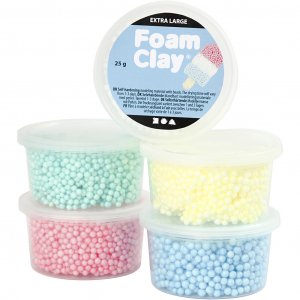 Foam Clay XL - 5-pakning - Pastell