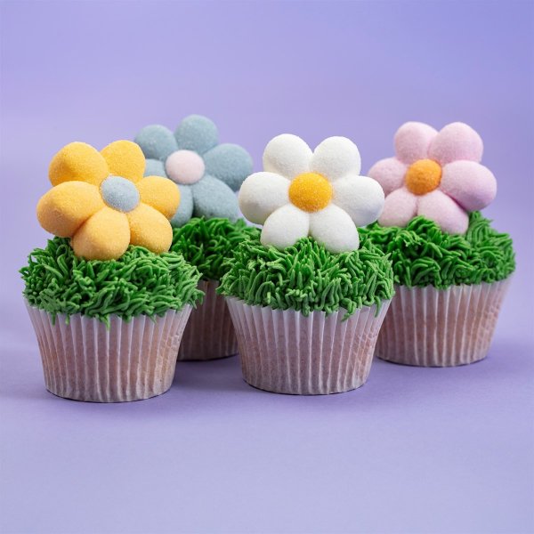 Marshmallow-dekorasjoner - Blomster - 12 stk Marshmallow-dekorasjoner - Blomster - 12 stk
