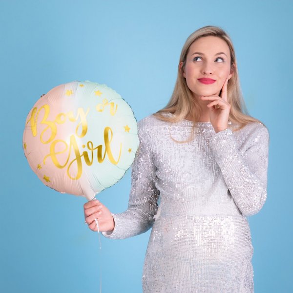 Folieballong - Rund - Gutt eller jente?