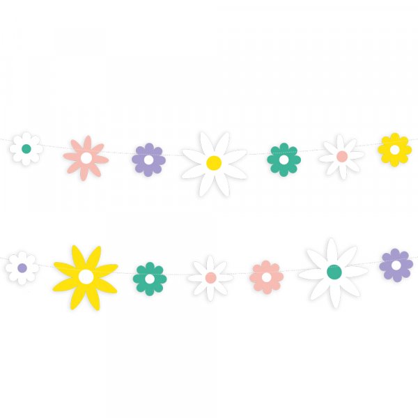 Girlander - Blomster - 3 m