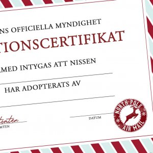 Adopsjonsattest - Nordpolen Adopsjonsattest - Nordpolen