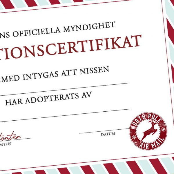 Adopsjonsattest - Nordpolen