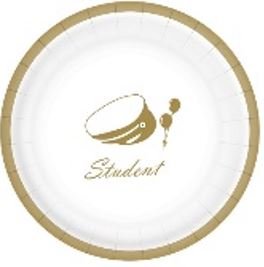 Papptallerkener - Student - 17 cm - 8-pakning - Alle studenter, Student