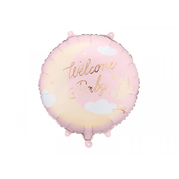 Folieballong «Velkommen baby» - Lys rosa Folieballong «Velkommen baby» - Lys rosa