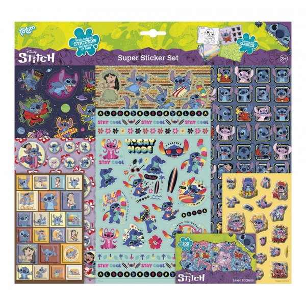 Klistremerker - Disney Stitch - Supersett Klistremerker - Disney Stitch - Supersett