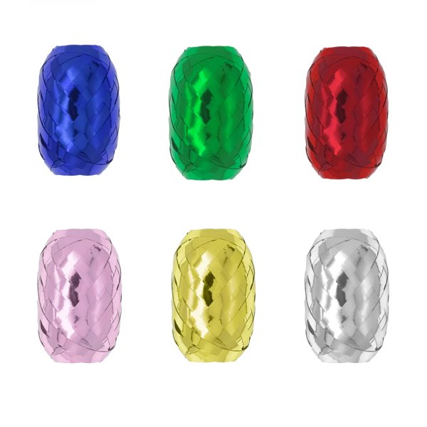 Pakkesnor/Ballongsnor - Sett - 6 x 10 m - Metallisk