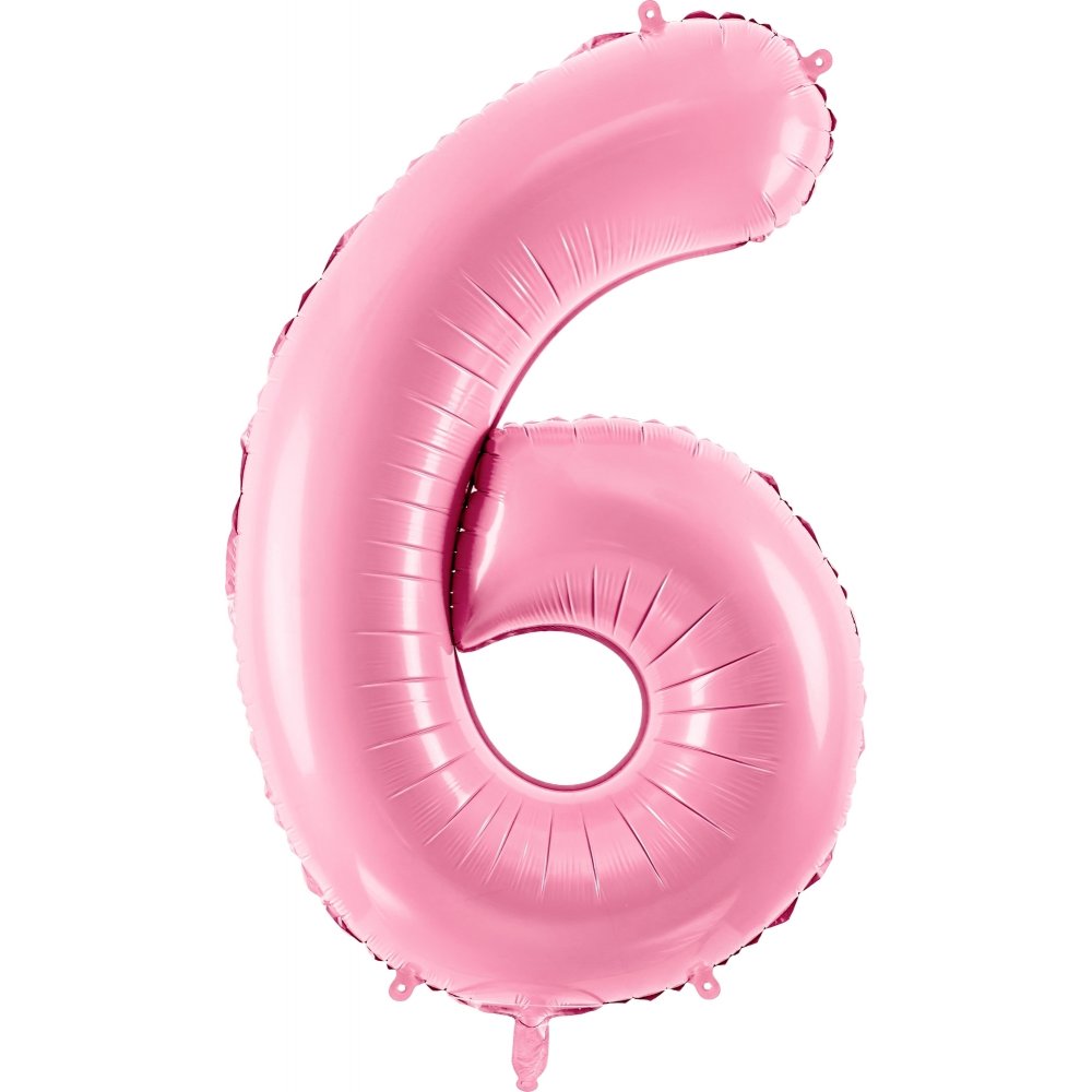 Tallballong – Rosa – 86 cm – Nummer: 6 – Tallballonger, Ballonger