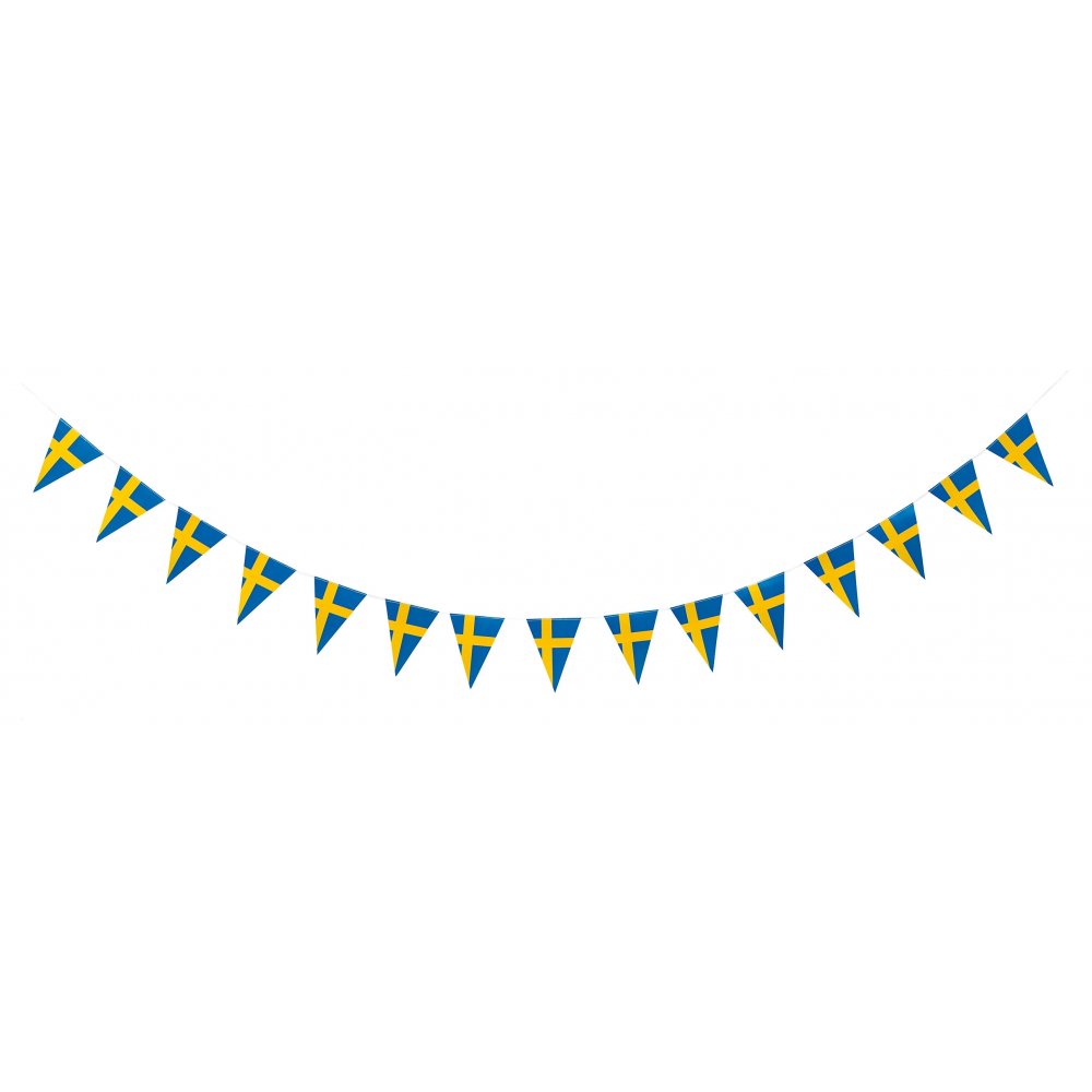 Flaggbanner – Svensk flagg – 15 stk – 3,6 m – Alle studenter, Student