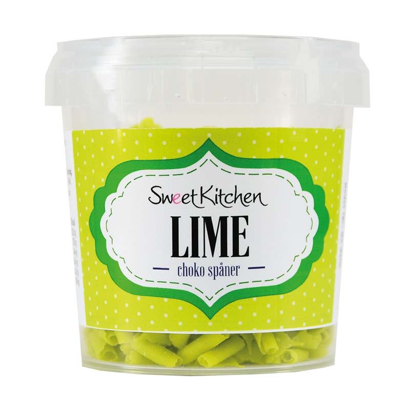 Sjokoladebiter - Lime - Limegrønn - SweetKitchen - 35g - Sjokoladeperler, Sprinkles
