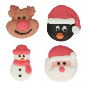 Sukkerdekorasjoner - julefigurer