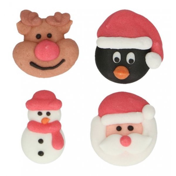 Sukkerdekorasjoner - julefigurer Sukkerdekorasjoner - julefigurer