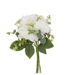 Kunstig bukett - Blomster - 33 cm