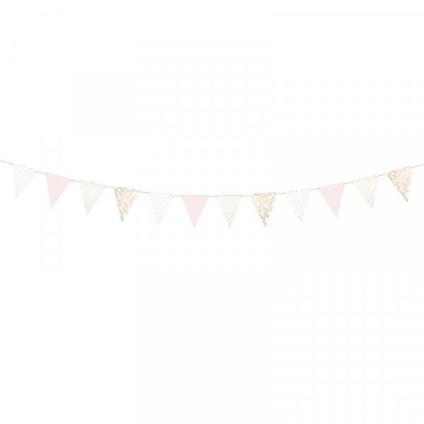 Vimpel - Mix - Rosa/Gull Metallic